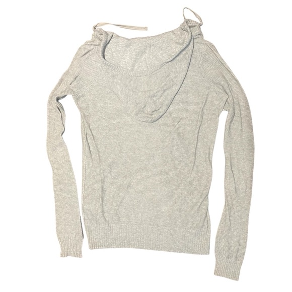 Ruehl No.925 Womens Sweater M Medium Vintage Y2K Lightweight Gray Knit Hoodie - Picture 2 of 10